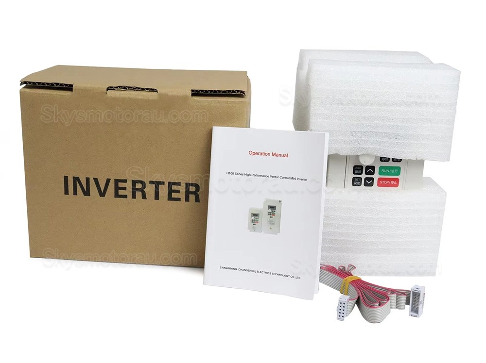 800W VFD Spindle Kit GDZ80X73-0.8 + H100-0.75 Indc. Air Cooled Spindle Motor + Variable Frequency Drive + 13Pcs ER11 Collet